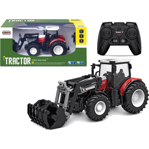 Távirányítós Traktor - 2.4 Ghz, 1:24, Piros