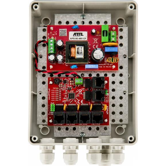  Atte SWITCH 5-PORTOWY POE ATTE IP-5-11-M2