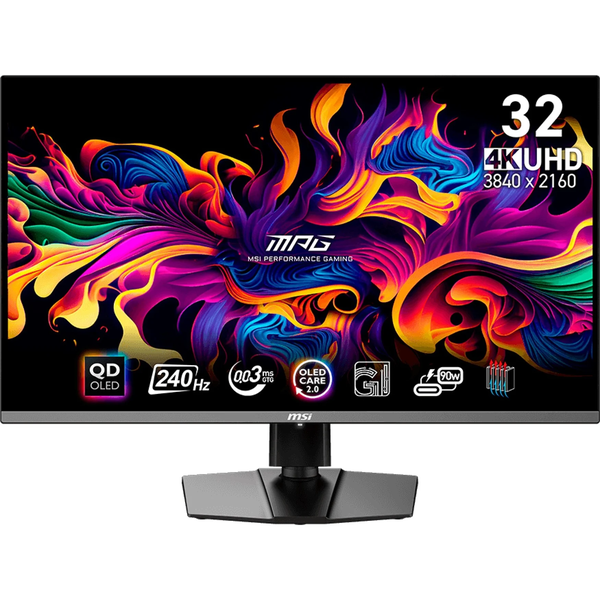 MSI MPG 321URXDE QD-OLED computerskærm 80 cm (31.5") 3840 x 2160 pixel 4K Ultra HD Sort