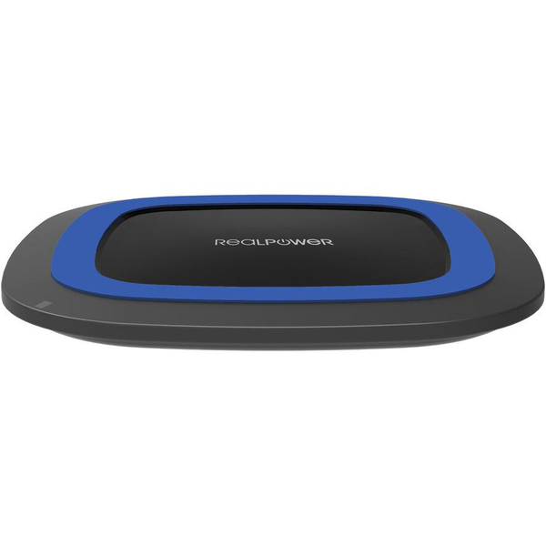 RealPower Ladegerät FreeCharge-10 + Adapter  schwarz/blau
