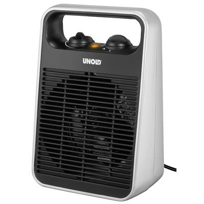Unold 86106 ohrievač miestnosti Vnútorný Čierna, Strieborná 2000 W Elektrický ohrievač s ventilátorom (86106)