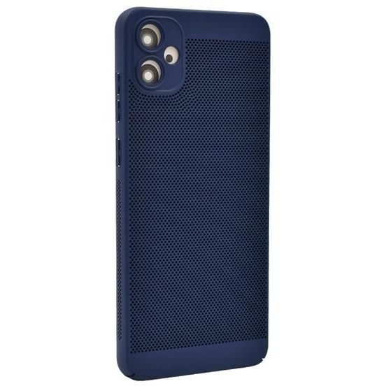 Gigapack Samsung Galaxy A05 (SM-A055F) légáteresztő, lyukacsos műanyag tok sötétkék (GP-151553) (GP-151553)