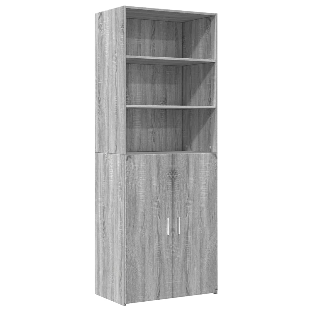 szürke sonoma színű szerelt fa magasszekrény 70 x 42,5 x 185 cm (3281376)