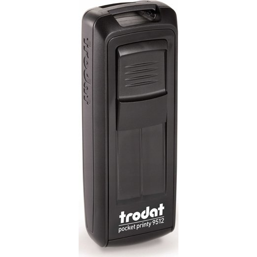 TRODAT Pocket Printy 9512 Bélyegző Zseb Fekete Ház Fekete Párna (9512CA)