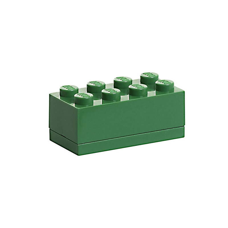 LEGO 40121734 Tárolódoboz (4x2) - Zöld (40121734)