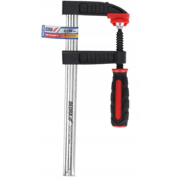 Ścisk stolarski F 800x120mm, 2-materiałowa rękojeść
