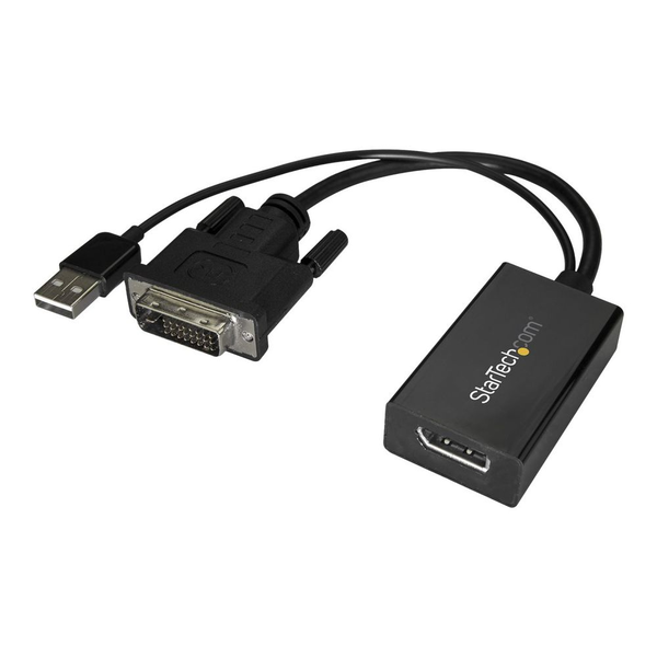 StarTech.com DVI2DP2 cavo e adattatore video 0,254 m DVI-D Nero