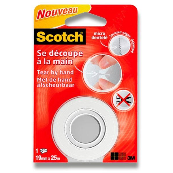 3M Scotch 19 mm × 25 m, kézzel letéphető (4046719360581)