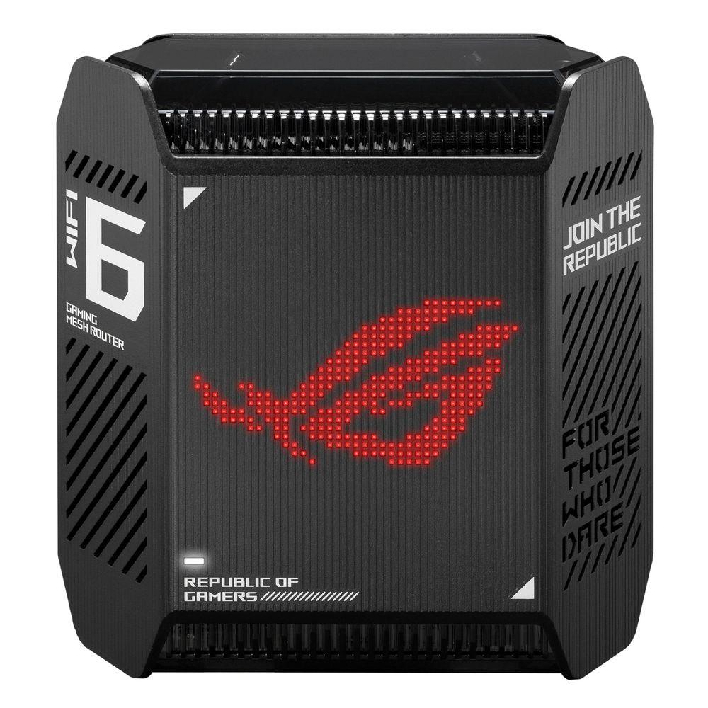 ASUS ROG Rapture GT6 AX10000 AiMesh 1 Pack Trojpásmový (2,4 ghz/5 ghz/5 ghz) Wi-Fi 6 (802.11ax) Čierna 4 Vnútorný (90IG07F0-MU9A10)