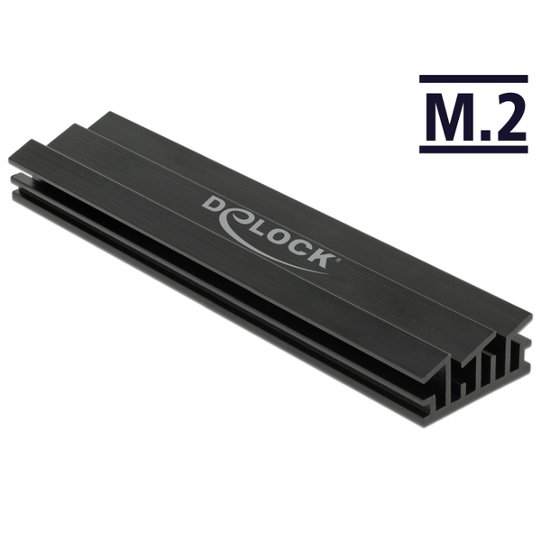 DELOCK Kühlkörper 100mm für M.2 Modul schwarz
