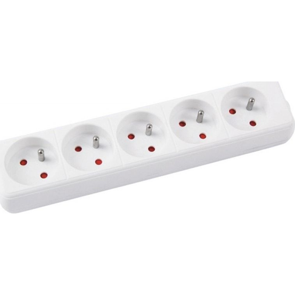 Office Products Przedłużacz OFFICE PRODUCTS,5 gniazd, 3m, z uziemieniem, biały