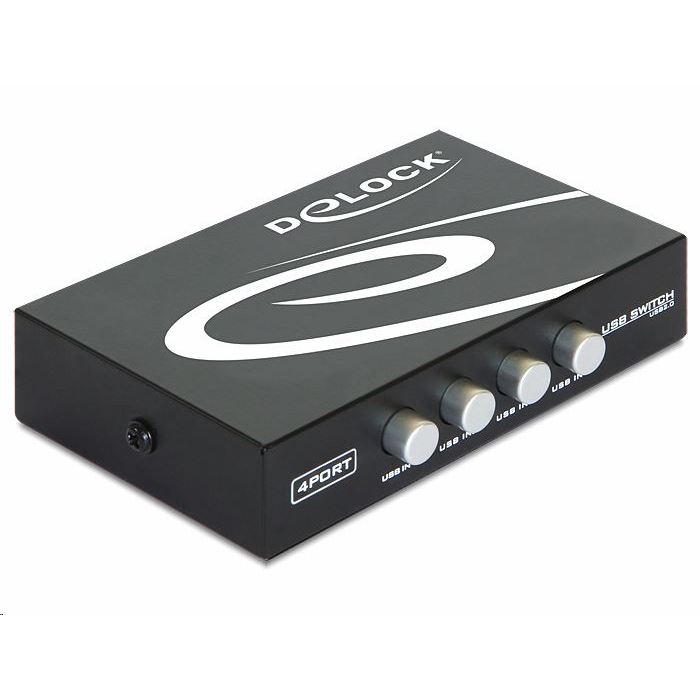 Delock 87634 4 portos manuális USB 2.0 kapcsoló (87634)