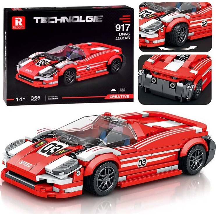 917 Élő Legenda Sportautó - 355 Építőelemből Álló Készlet (ZA4754)
