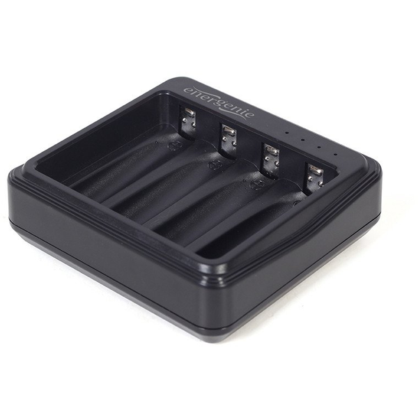 gembird USB-Ladegerät für AA/AAA-Batterien, schwarz