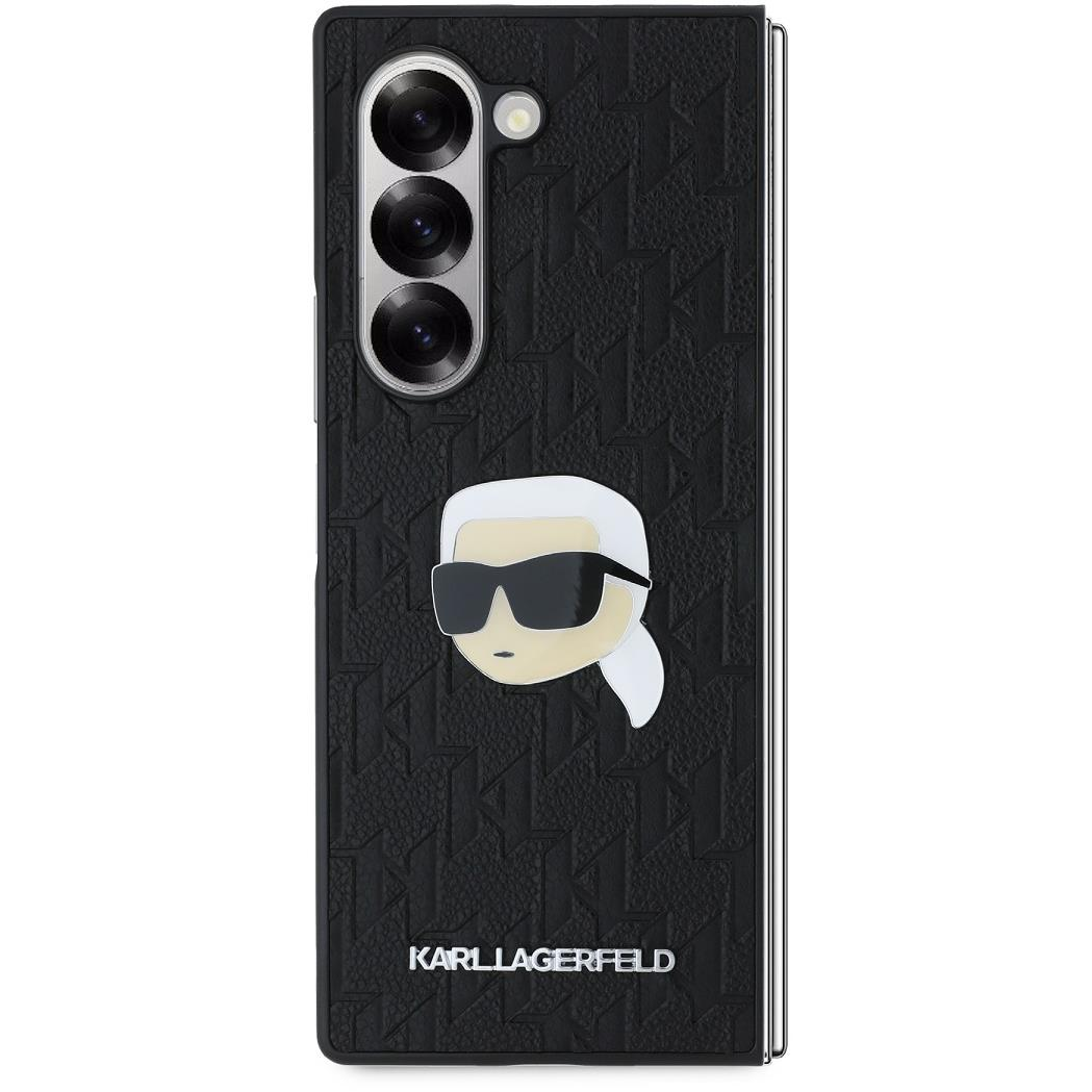 Karl Lagerfeld PU Saffiano Monogram Karl Head Samsung Galaxy Z Fold6 Black tok (KLHCZFD6PGKSKIHK)