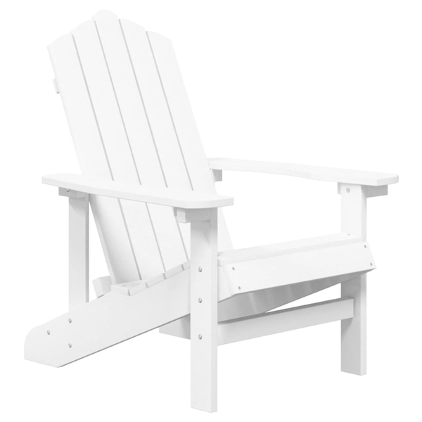 Scaun de grădină Adirondack, alb, HDPE