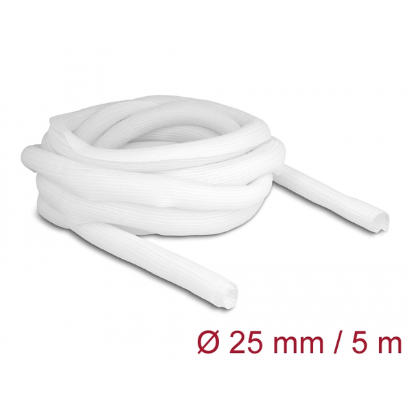 Geflechtschlauch selbstschließend 5 m x 25 mm weiß