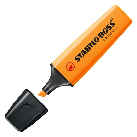 STABILO BOSS ORIGINAL μαρκαδόρος 1 τεμάχια Άκρη σμίλης Πορτοκαλί