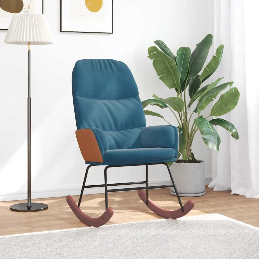 kék bársony hintaszék (4102631)