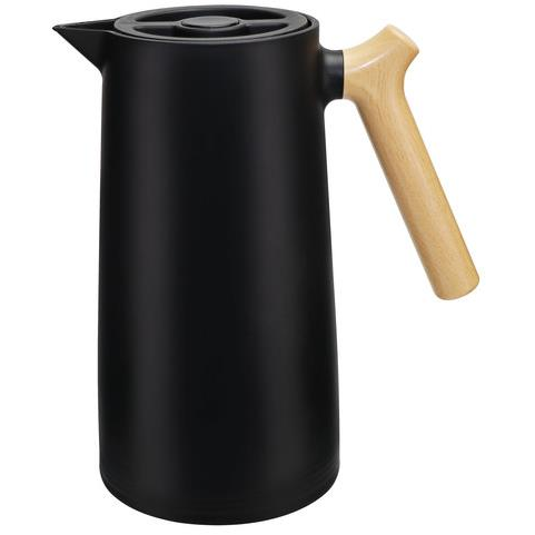 Toro Üvegbetétes termosz, 1 l, fekete (268630)