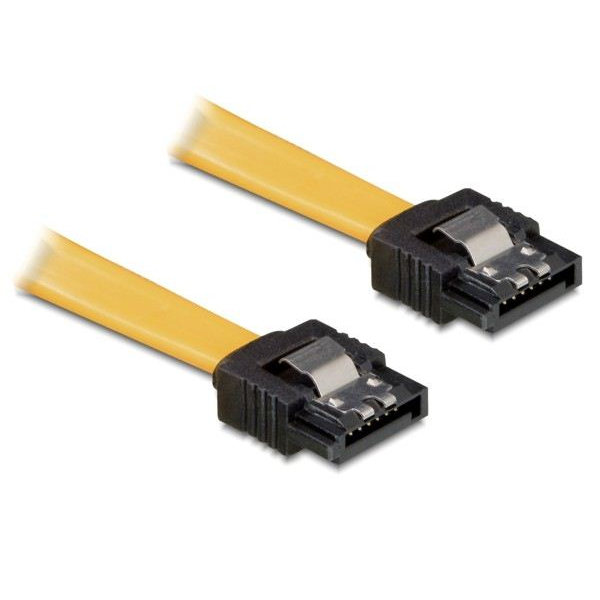 Delock SATA 3 Gb/s Kabel 10 cm gelb