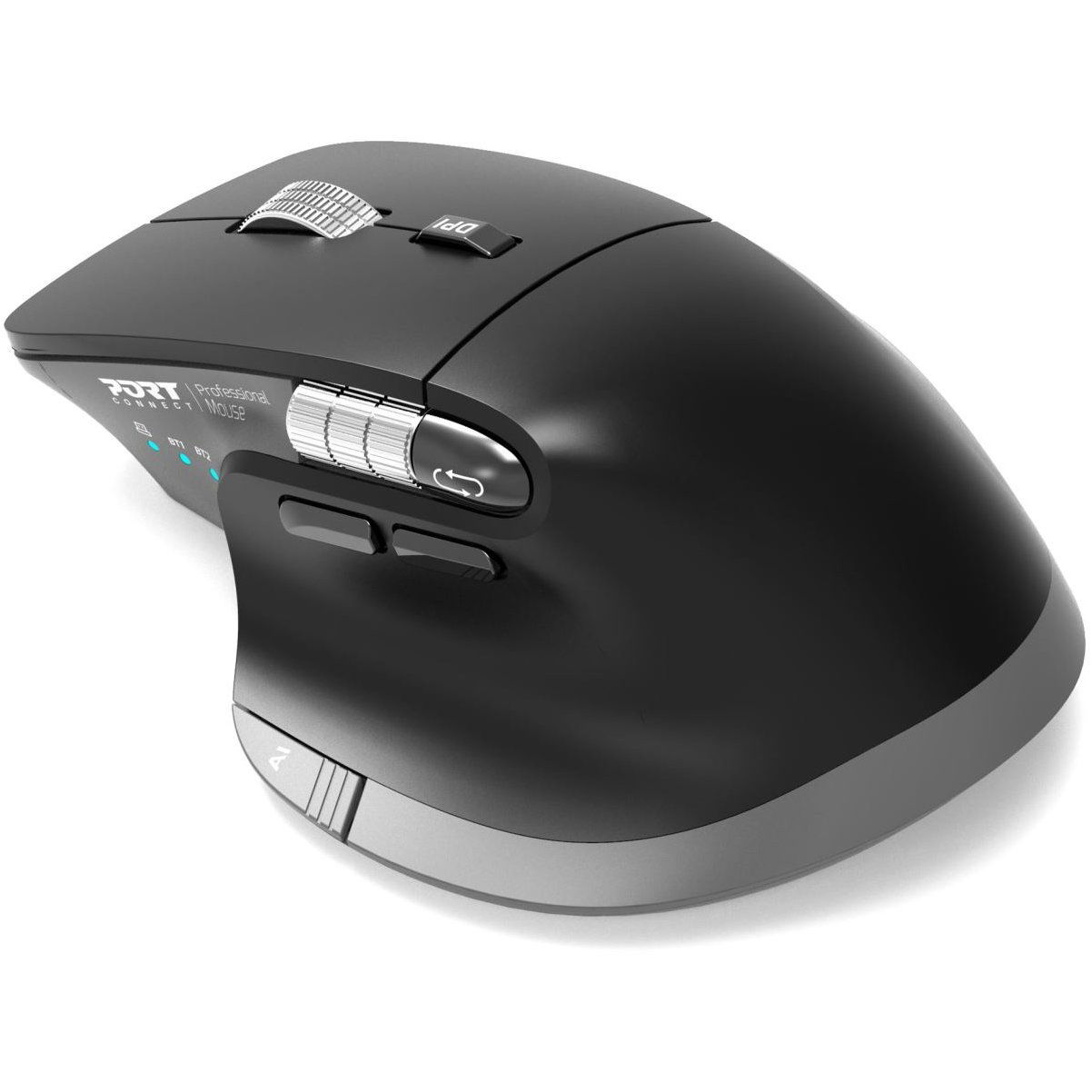 PORT Ultimate Wireless Bluetooth Egér 4000 DPI Fekete 910203 (910203)