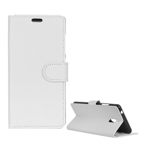 Tok álló, bőr hatású (FLIP, oldalra nyíló, asztali tartó funkció, prémium) FEHÉR [Nokia 2.1] (5996457789290)