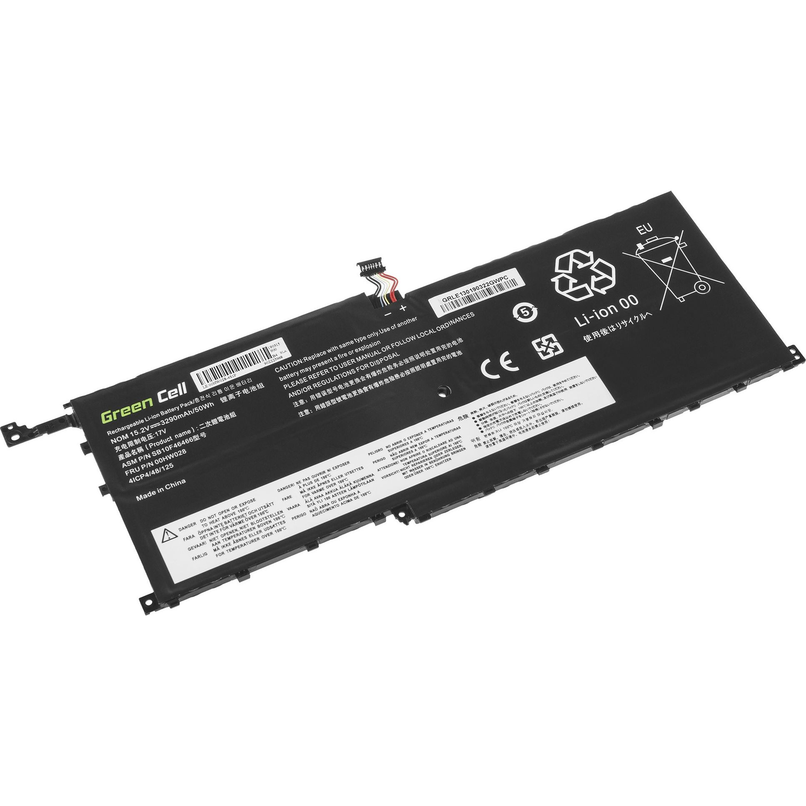 Green Cell 00HW028 Lenovo ThinkPad X1 Notebook akkumulátor 3290 mAh (LE130)