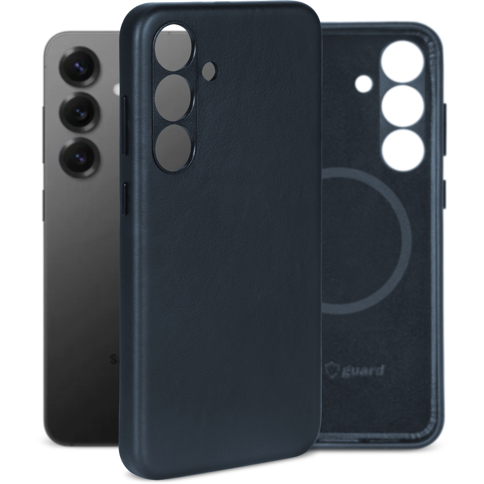 AlzaGuard Genuine Leather Samsung Galaxy S25+ MagSafe kék tok (AGD-GLCM17L)