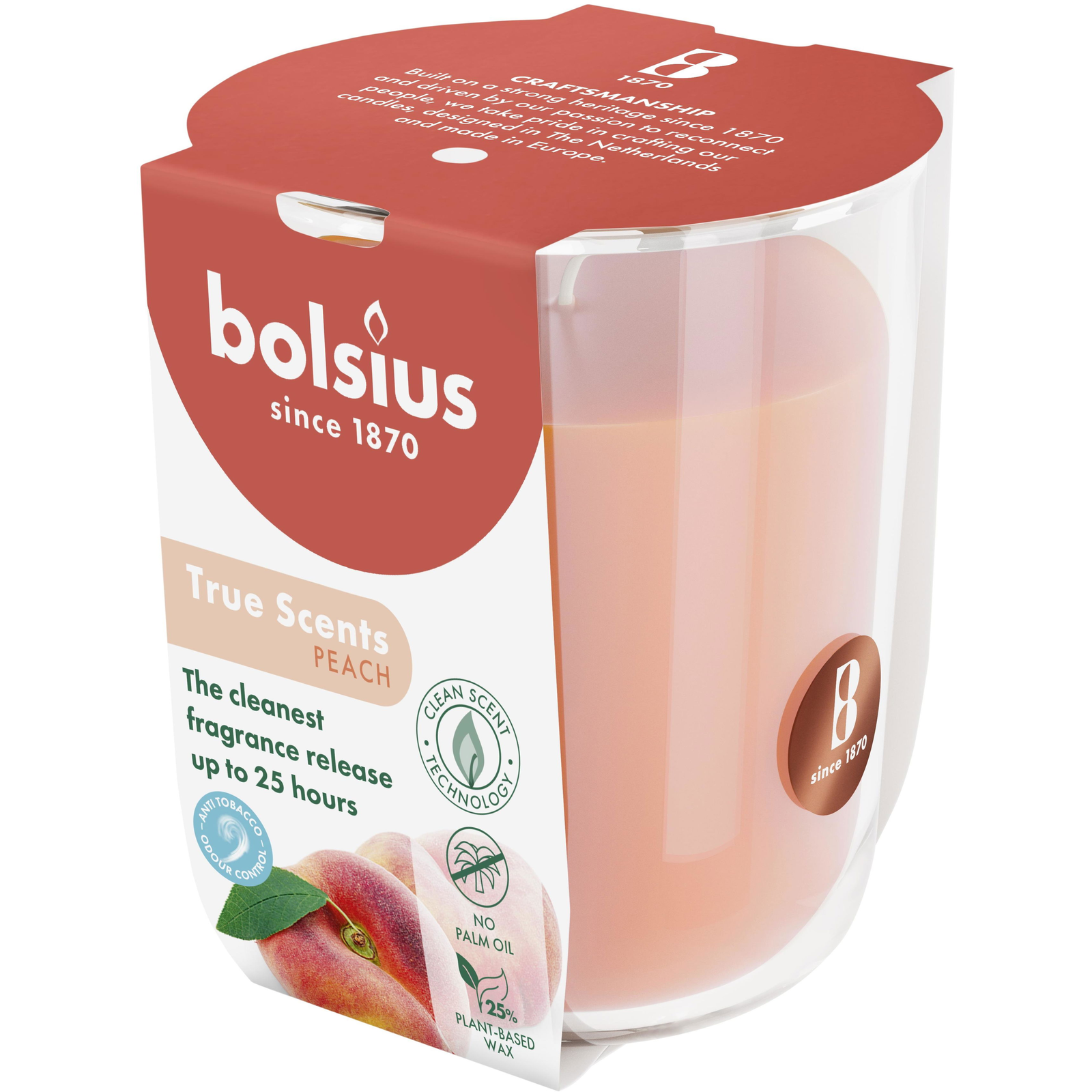 BOLSIUS Peach 25 óra (8717847188601)