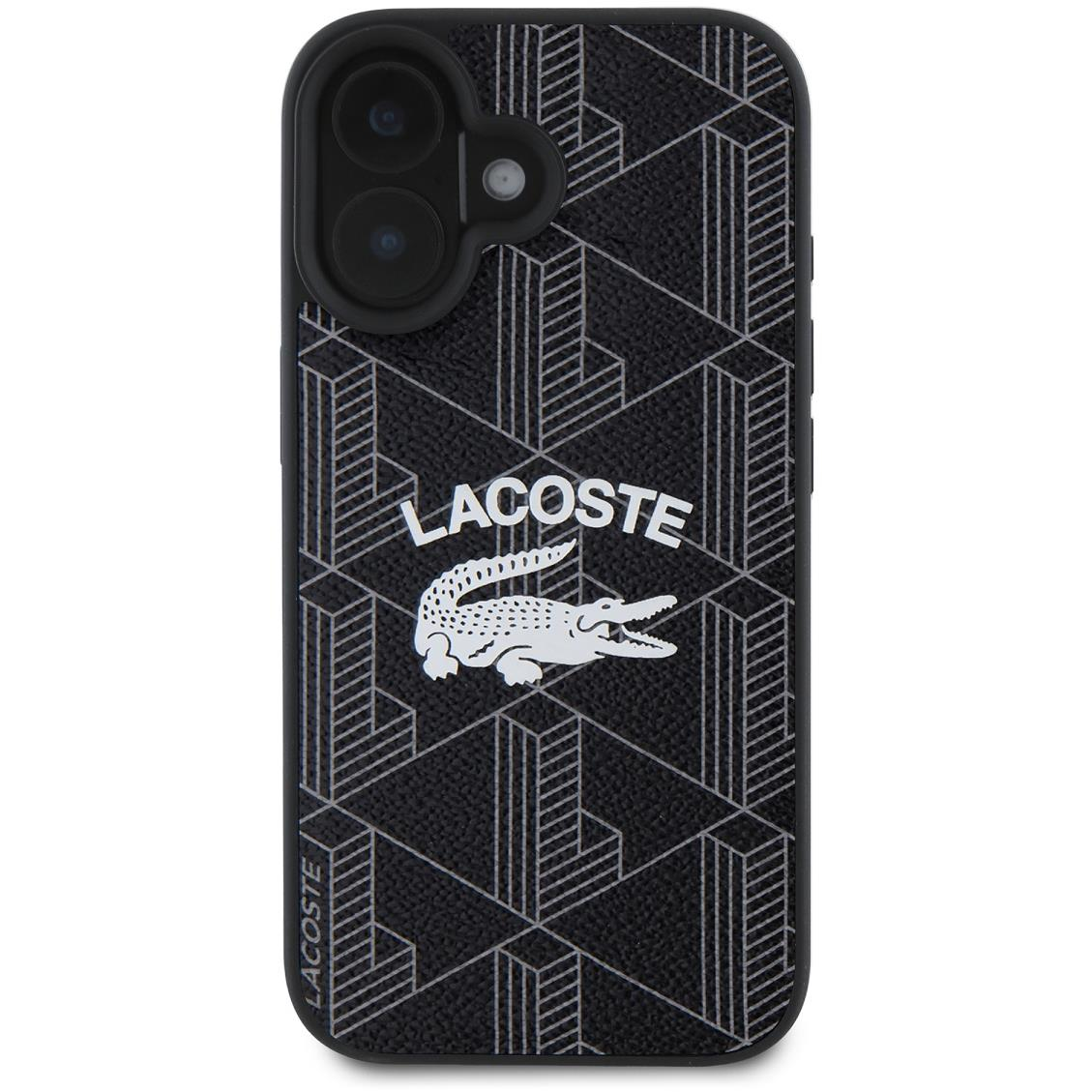 Lacoste Blend Monogram MagSafe iPhone 16 Black tok (LCHMP16SPIGK)