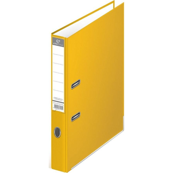 Segregator Interdruk 2-ringowy A4 50mm żółty (394096)