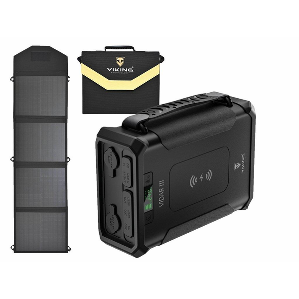 Viking VIDAR III 96000mAh és Viking L60 napelem