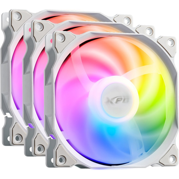 XPG VENTO 120 ARGB PWM Case per computer Ventilatore 12 cm Bianco 3 pz