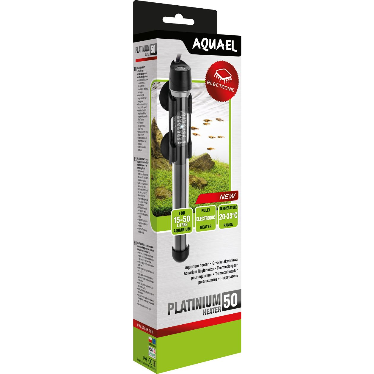 Aquael Platinum Hőfokszabályzós Fűtő - 50 W, 17-121215 (93705)