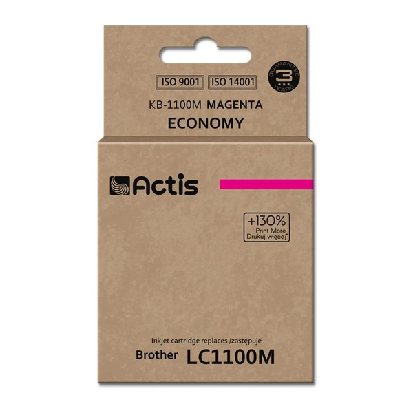 Actis (Brother LC1100M/980M) Tintapatron Magenta