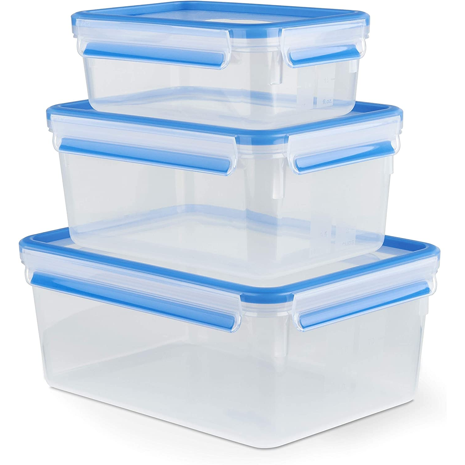 Emsa Food Clip&Close 508567 Műanyag ételtároló készlet (3 db / csomag) (508567)