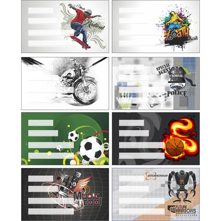 Panta Plast Boys Füzetcímke (24 db/ csomag) (0424-0006-71)