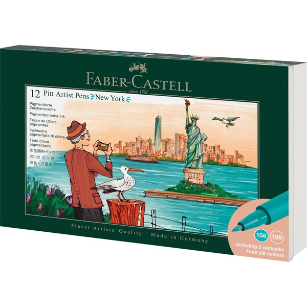 Faber-Castell New York 12 db-os művészfilctoll készlet (FC267135)