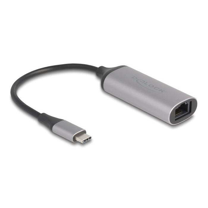 Delock USB-C 5 Gbps RJ45 hálózati adapter szürke (81570) (81570)