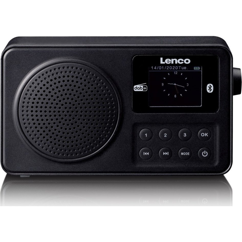 Lenco PDR-033BK Koffer rádió DAB+, FM Fekete (lpdr033BK)