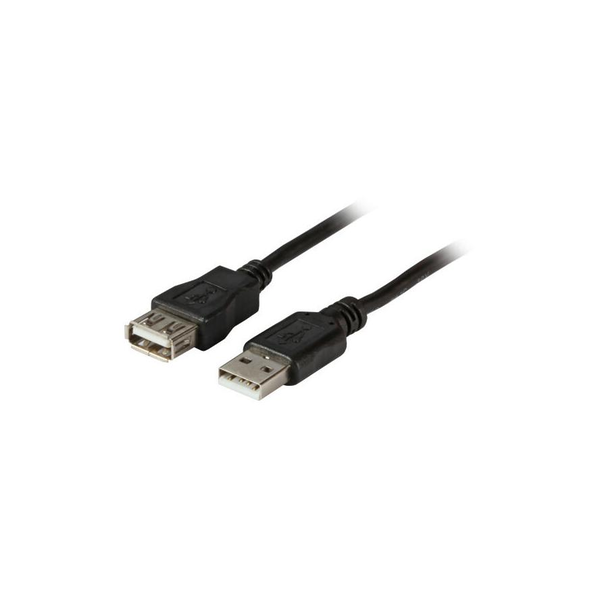EFB USB2.0 Verlängerungskabel A-A,St.-Bu.,1.8m,sw,Premium