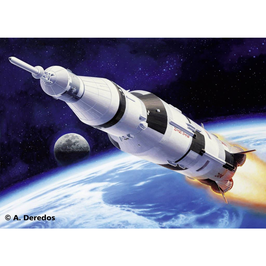Revell Apollo Saturn V Teremjármű építőkészlet 1:144 (04909) (RE04909)