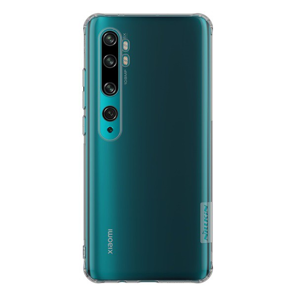 NILLKIN NATURE szilikon telefonvédő (közepesen ütésálló, légpárnás sarok, 0.6 mm, ultravékony) SZÜRKE [Xiaomi Mi Note 10 Pro] (5996457921331)