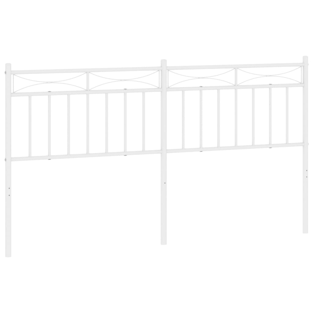 fehér fém fejtámla 160 cm (373775)