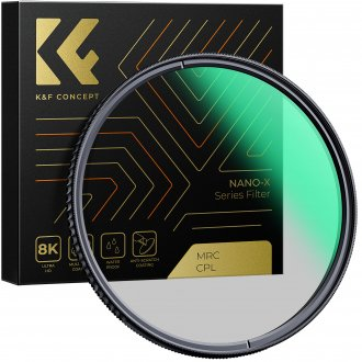 K&F Concept NANO-X series, B270, HD, CPL szűrő, vízlepergető, karcálló (55mm) (KF4313)