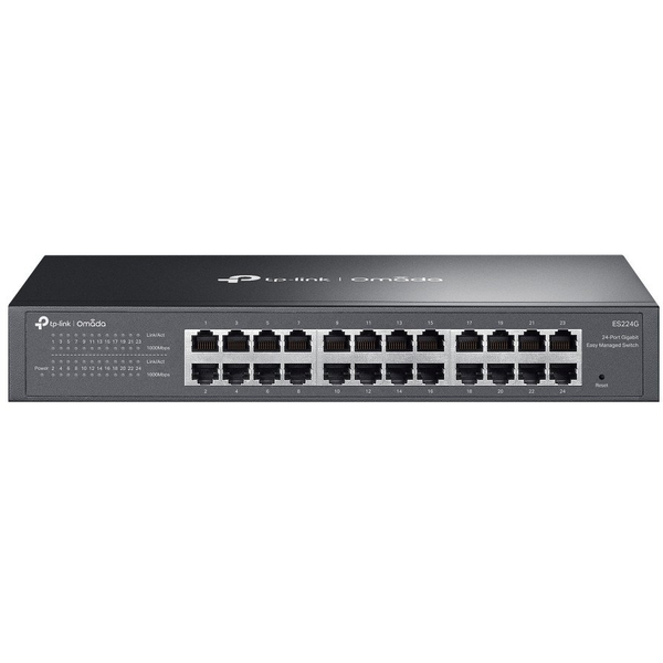 TP-Link Omada ES224G netværksswitch Administreret L2 Gigabit Ethernet (10/100/1000) Sort