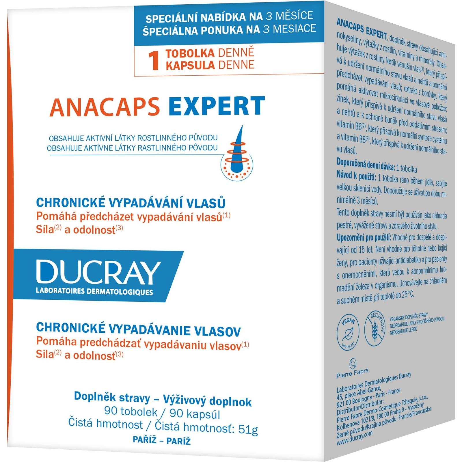 DUCRAY Anacaps Expert 90 tbl (3282770389036)