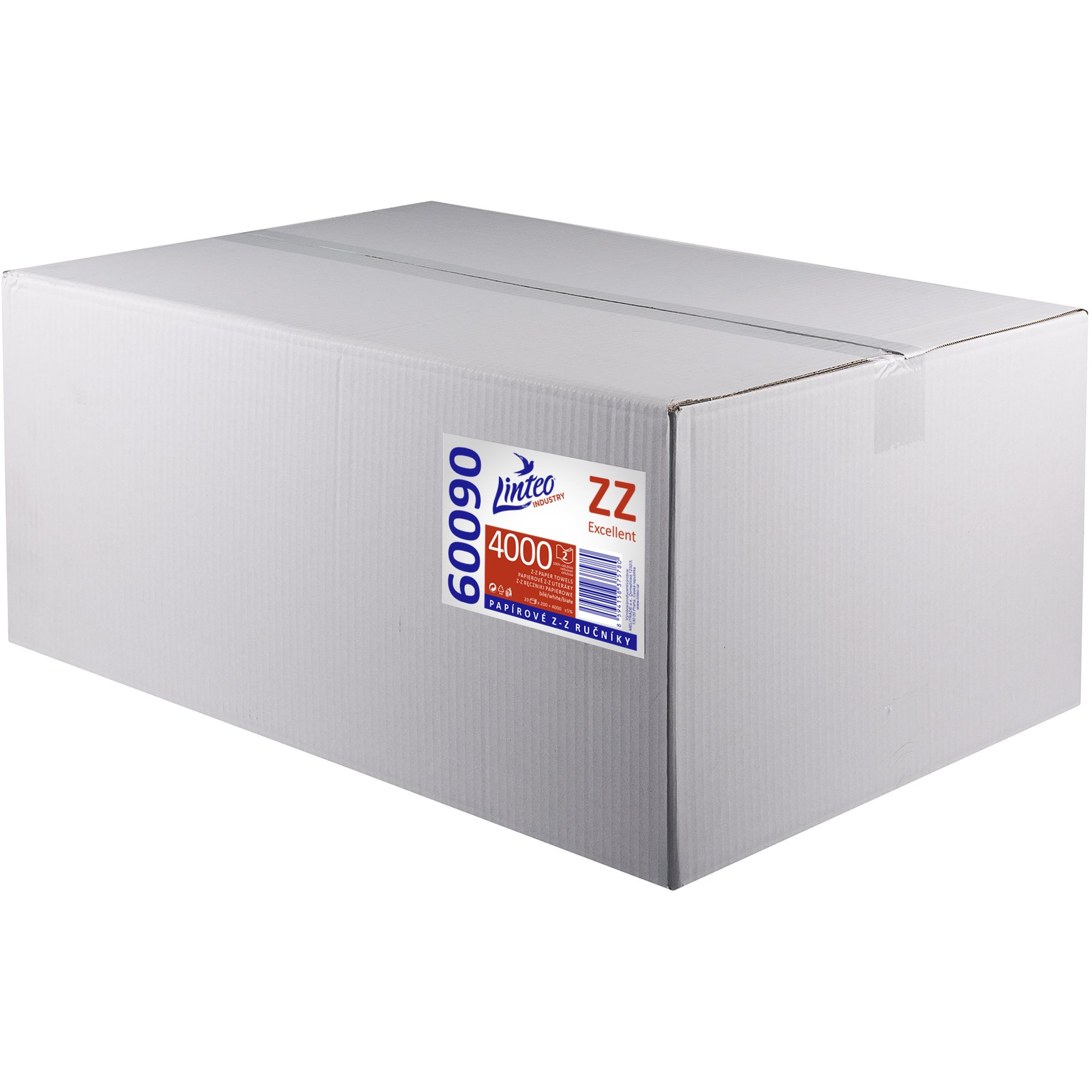 LINTEO ZZ 4000 fehér 20 x 200 db (8594158375780)