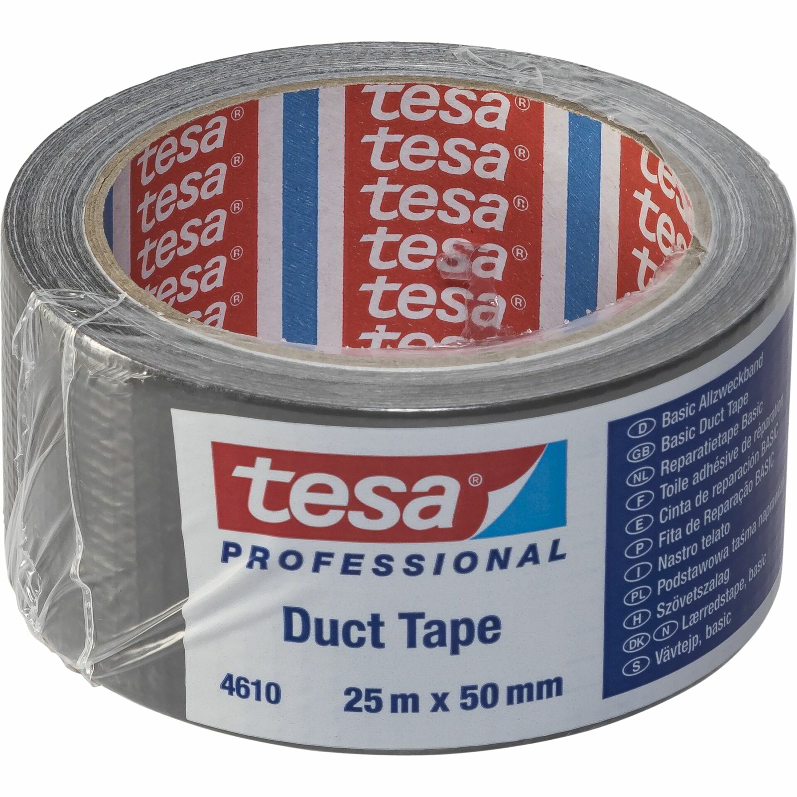 Tesa 04610 Extra Erős Szövet ragasztószalag 25m x 50mm - Ezüst (04610-00001)